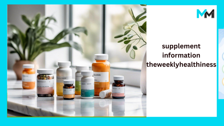 supplement information theweeklyhealthiness